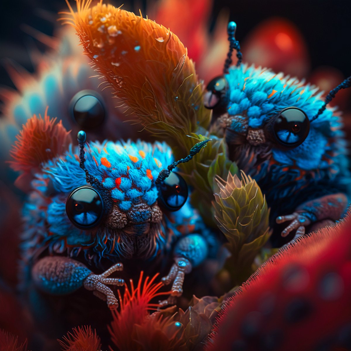 FlyingDogArt's tweet photo. Tiny &amp; Colorful
#digitalart #midjourney #AIart #tiny #creatures #colors https://t.co/AhMfmcBu8D