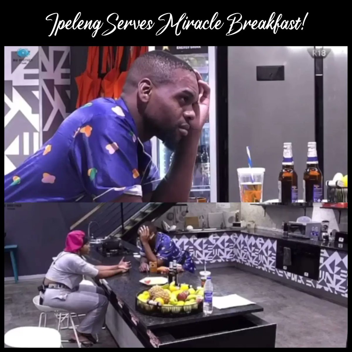 Ipeleng serves Miracle hot breakfast!
Visit instagram.com/theseriesjunki… for details.
.
.
.
Ashewo space, Bola Ahmed Tinunu, #BBTitans, #KudaBankScam  The Prophet, Costa Titch, Asaka, Mama G, Opay, Dele Momodu, Yvonne the Party Goddess, Opay, Buju, Mercy Johnson, LIRS, Mr. Peter Obi