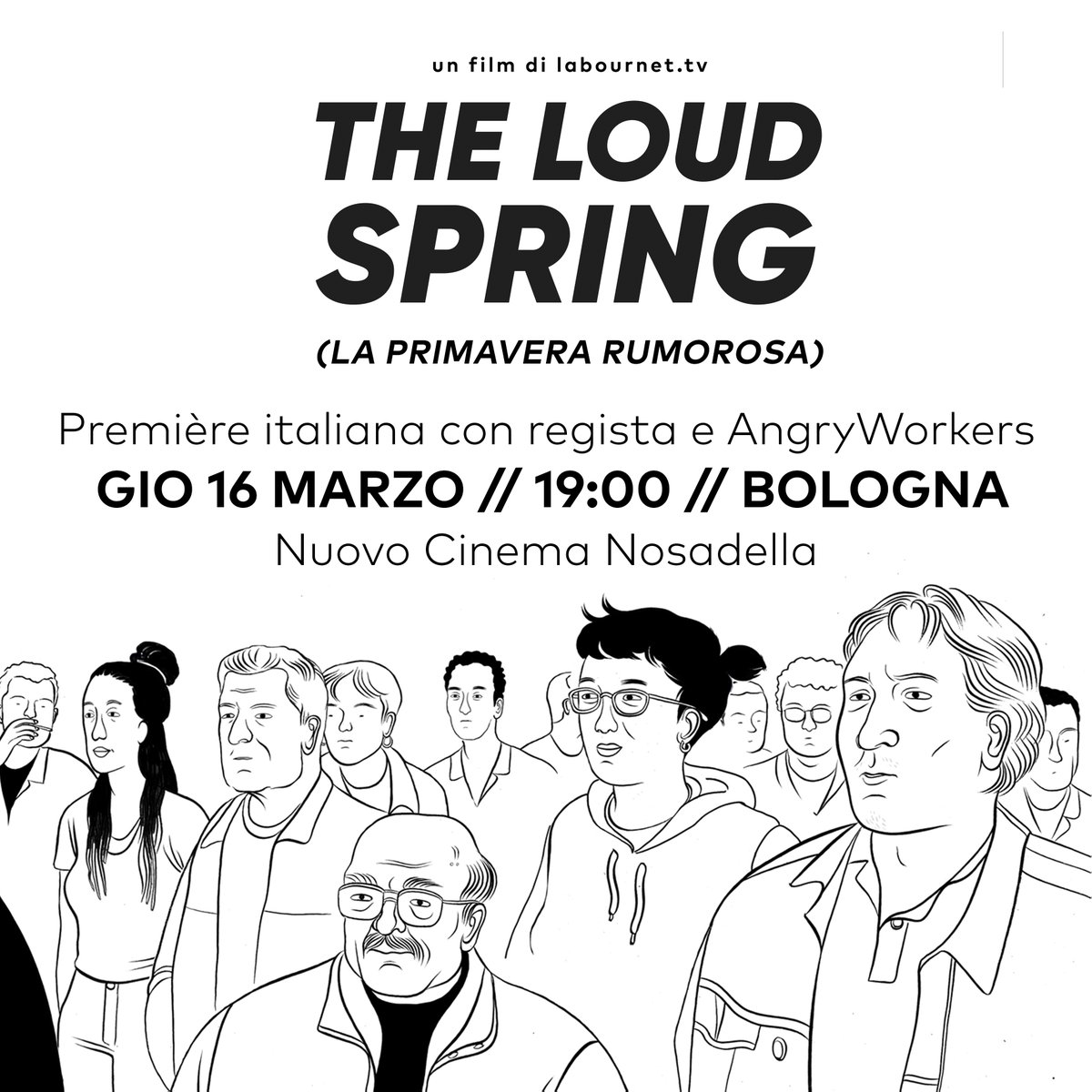 labournettv's tweet photo. #TheLoudSpring premiere a #Bologna  https://t.co/5ztbOObXfg
Venite tutt*!
@Radiondarossa @radiondadurto @IlManifestoBo @CattPensieriRbo @si_cobas @usbsindacato https://t.co/KPzQpVAprR