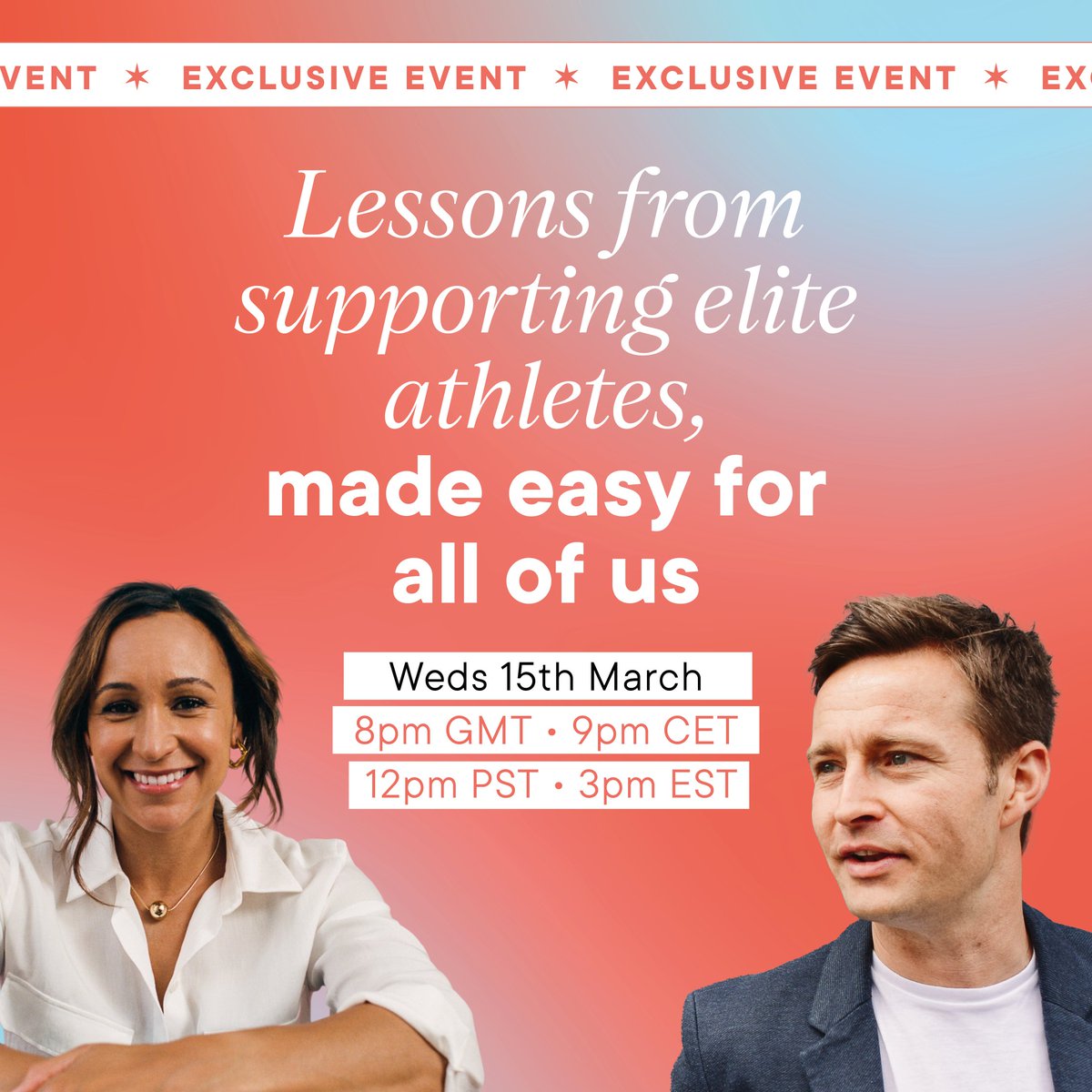 Join me for this online chat, where me and @ingham_steve - performance scientist - talk about the marginal gains that helped me win gold. Plus, the sleep, recovery and fitness hacks you can apply to your life bit.ly/3T94THe #winning #event