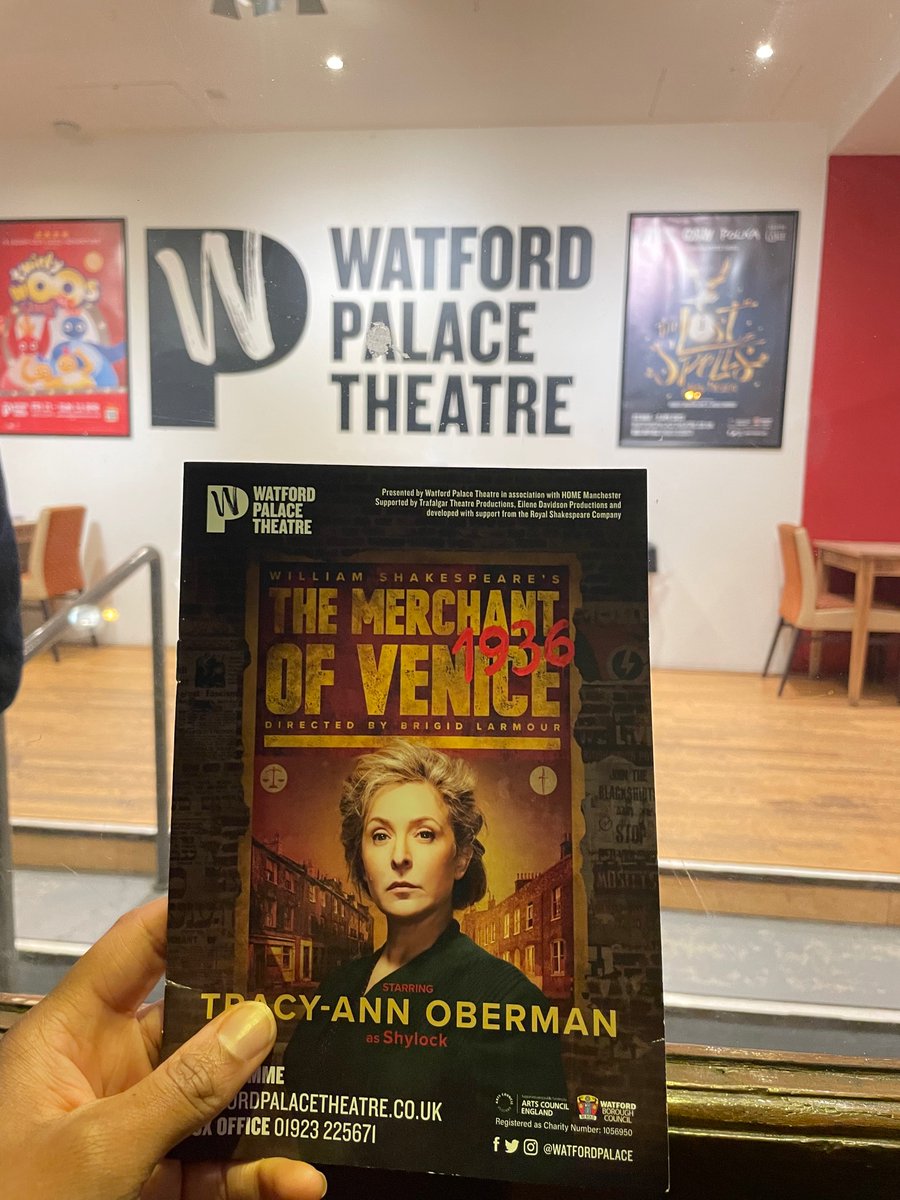 Went to see #themerchantofvenice1936 last night. Absolutely phenomenal show! @TracyAnnO you were amazing as Shylock and a massive round of applause to all the cast for such a stunning performance! 👏🏽👏🏽👏🏽
All the best for your tour!