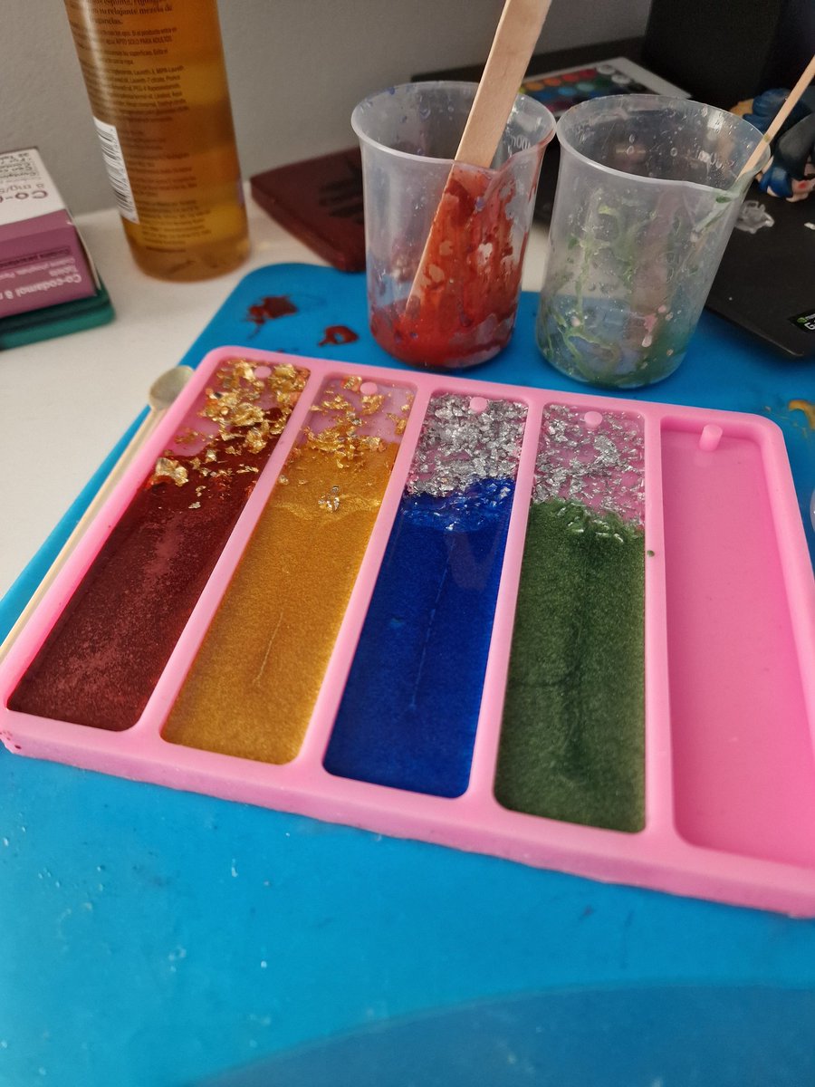 Resin Harry Potter bookmarks in the making...
