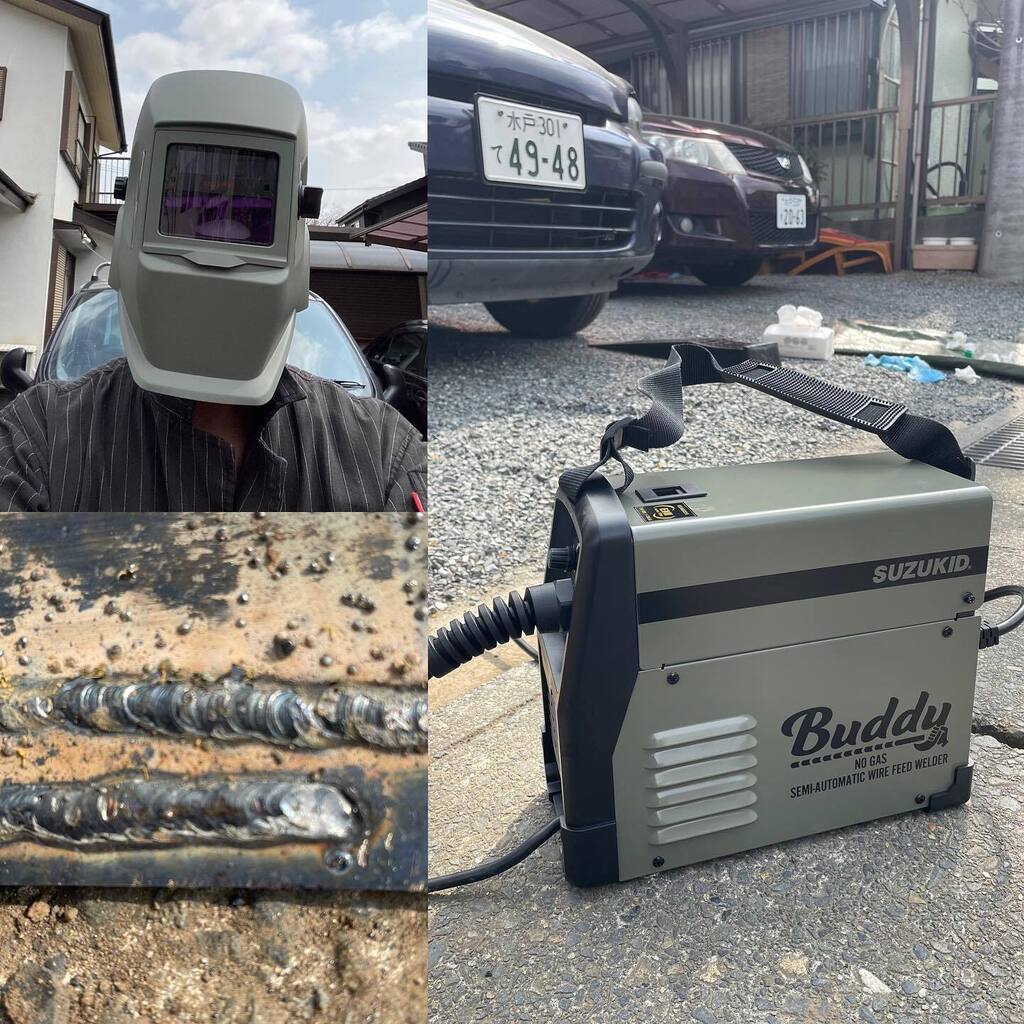 pipn1919's tweet photo. エフェクター買おうと思ってたんですが気付いたら溶接機買ってた笑
20年ぶりのお試し溶接はドキドキしたけどコイツはイイ!サビ穴補修するぜぇ!
#suzukid #buddy80 https://t.co/k7VX0BCg5o