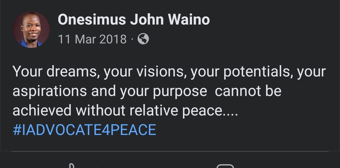 onesimus_john's tweet photo. Let there be Peace in Nigeria #SAYGOODTHINGS #NEWNIGERIA is here https://t.co/2bGw31kURM