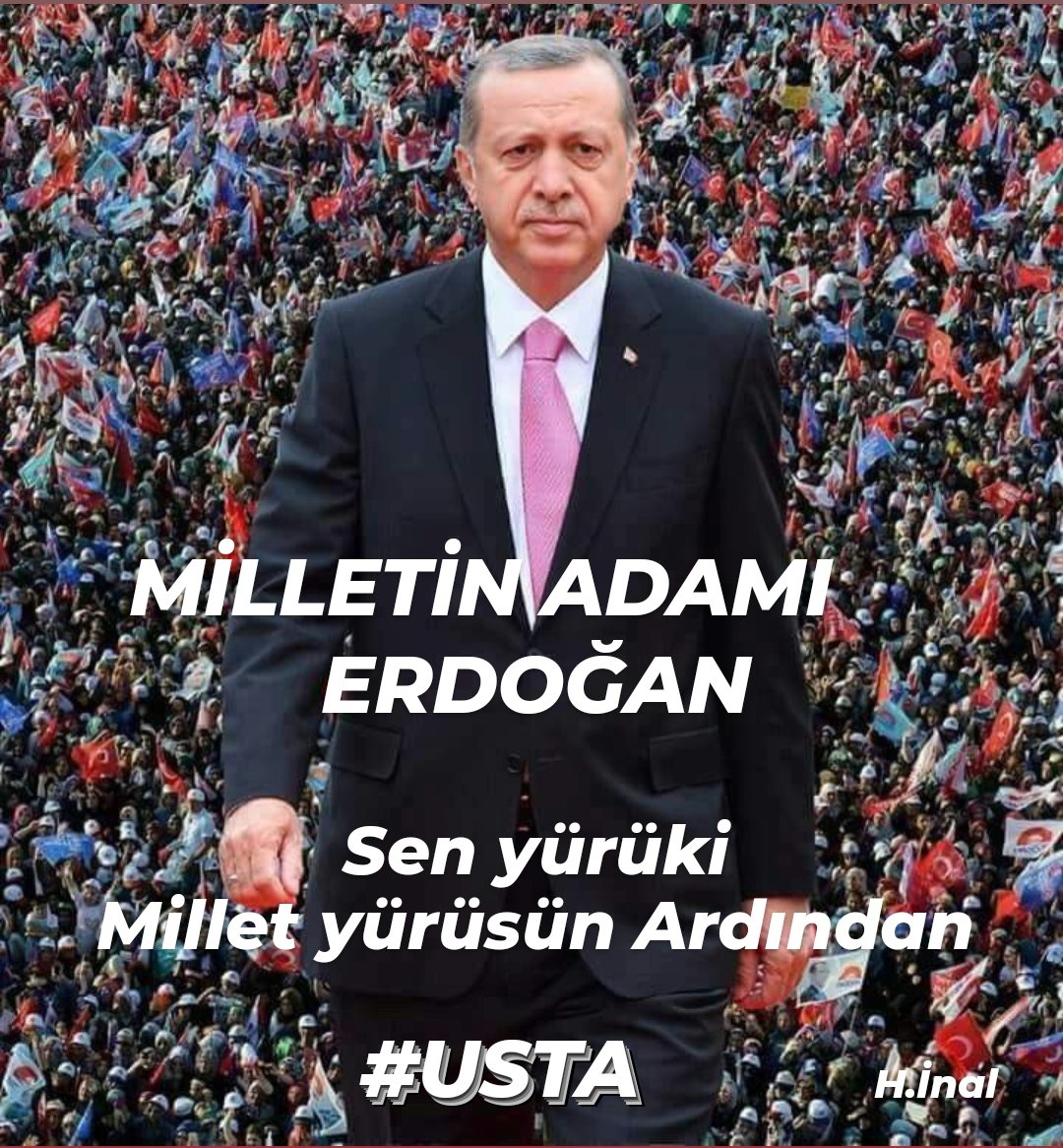 @_TOVBEKAR @yolcuyolnereye @gonul_40k @1hsyninal1 @AyLa_RTE @NeneTorun21 @_hasret @Tamam_Eksi @mmehmedalidemir @fatmatatar03 @rmzn_arslan_ra @AkSevda00506567 @SVG__MRC__54 @hayatigencer1 Degil 7li masa şovmenleri
Yedi düvel gelse
Seni yıkamaz
#Usta
Anaların dua'sında
Kararlıdır davasında
Milletin Adamı
Recep Tayyip Erdoğan
@RTErdogan
Seçtik
#YineSeçecegiz
#Usta