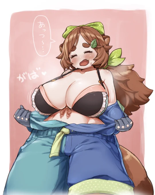 依頼絵納品しました!「Vtuberのきぬた博士を描いてください!衣装は新衣装のランジェリーユニフォームとツナギのやつで、暑くて上を脱いでるところをお願いします!」とのことでしたので、必要を感じて差分も用意しました!ツナギオフ版をな!! 