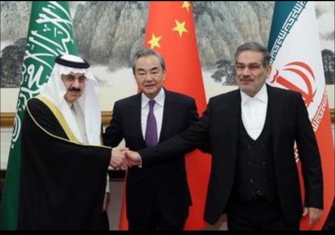 A diplomatic breakthrough.  Saudi Arab and Iran agreed to reestablish diplomatic relations n reopen embassies since 2016 . The move will remove misunderstandings n improve regional stability. All the credit to Chinese leadership for their mediation and role .#Iran
#Saudi_Arabia