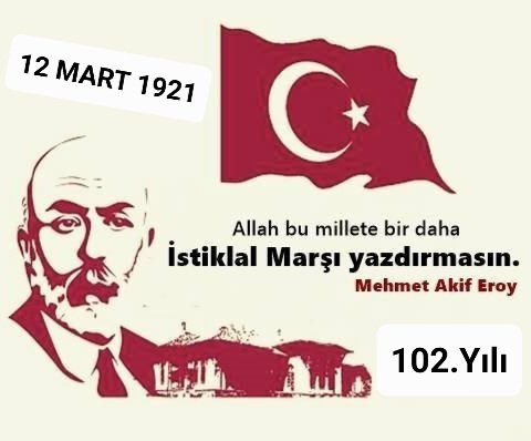 sasui_1924's tweet photo. Ya İstiklal ya ölüm diyerek Kurtuluş Savaşı destanı yazan ve bu toprağı vatan yapan yiğitlerin kurduğu bu cennet ülkenin milli marşı olan İstiklal Marşımızın kabulünün 102. yıl dönümü kutlu olsun. Mehmet Akif Ersoy’u ve İstiklal Mücadelemizin tüm kahramanlarını minnetle anıyoruz. https://t.co/HnOzEIjwvN