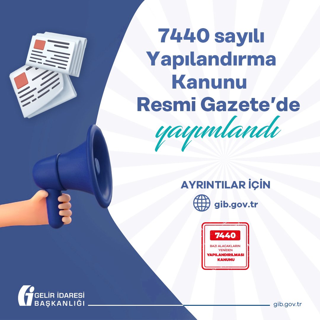 Gelir daresi Ba kanl On Twitter 7440 Say l Yap land rma Kanunu gelir-daresi-ba-kanl-on-twitter-7440-say-l-yap-land-rma-kanunu