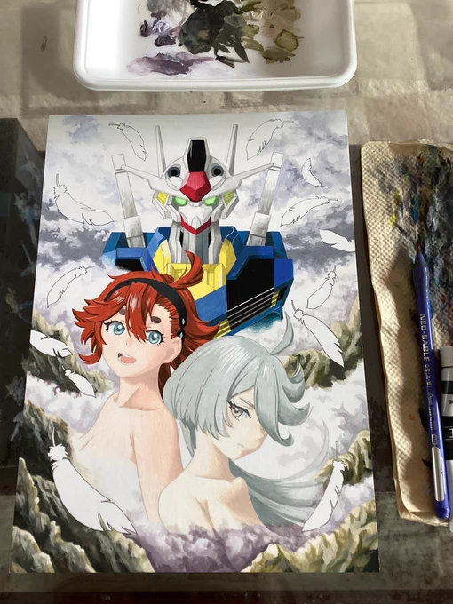 以前、漫画家の綱島志朗先生は、こう言いました。女の子を上手く描ける人は、メカも上手い。…で、やってみました。 同一作品で両方。 