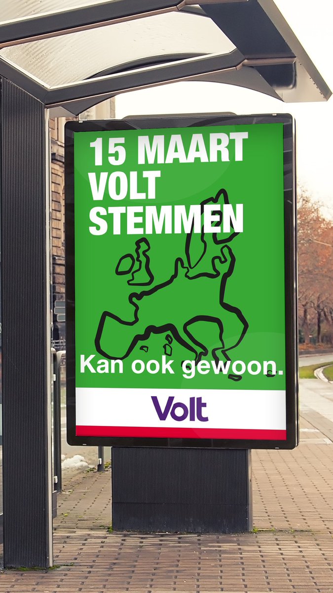 Beste GroenLinks,
Complimenten voor jullie posters, ze zien er deze verkiezing weer ‘strak’ uit. We hebben een extra variant voor jullie gemaakt, willen jullie deze ook meenemen in de rest van de campagne?
Doe ermee wat goed Volt. 

Enthousiaste groet, 
Volt

#voltgoed #stemvolt