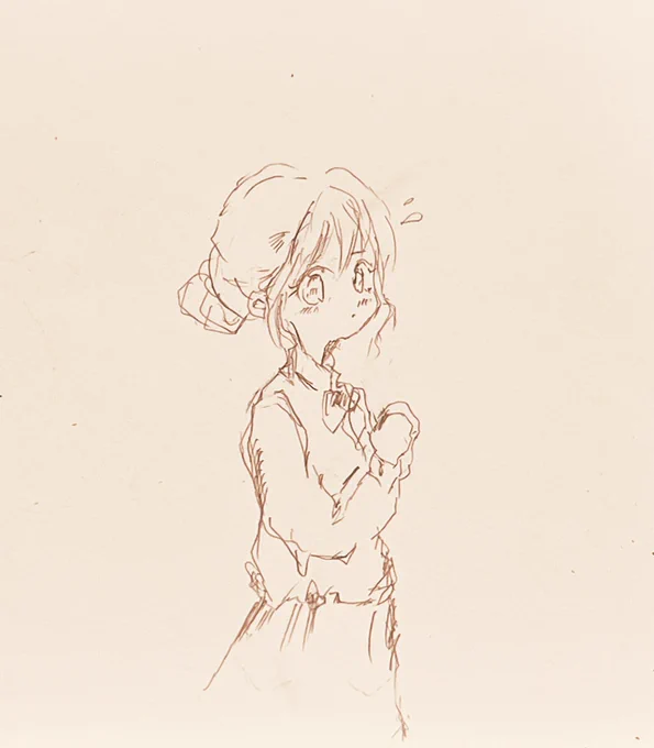 落書き絵を描く時間がなくてもどかしい#イラスト  #illustration  #落書き 