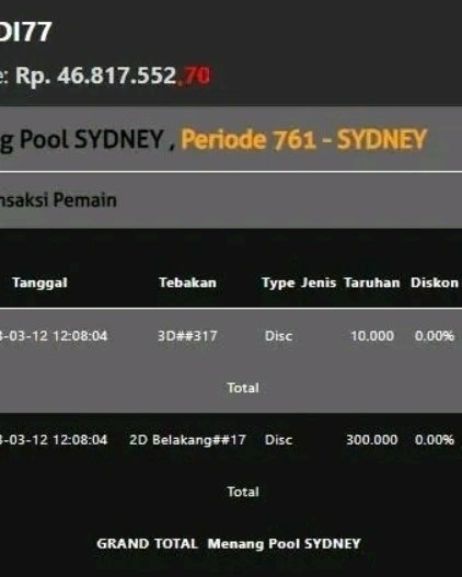 jackpotagung's tweet photo. SAH JP PAUS 4D SIDNEY https://t.co/V1LNSnFzM0