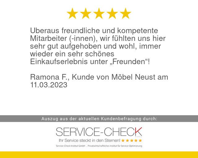 serviceinstitut's tweet image. Aus aktueller #servicecheck #Kundenbefragung von #MoebelNeust:
service-check.com/bewertungen/ku…