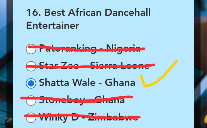 ShattaSZN's tweet photo. ๐จ๐จ๐จ Voting is open for the 40th IRAWMA Awards. OPEN & VOTE for THE KING OF AFRICA DANCEHALL in the Best African Dancehall Entertainer category
https://t.co/FRYMoN9X2b
๐ SHATTA WALE ๐
@IRAWMAAwards #IRAWMA2023 #IRAWMA #SHATTAWALE #RedRubyDaSleeze
#RedRubyDaSleezeChallenge https://t.co/qvFvwAhR0T