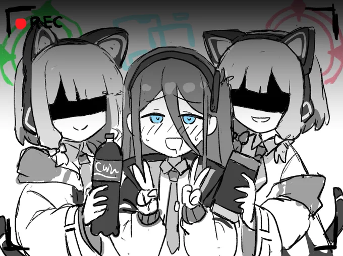 #ブルアカ 
#블루아카

오열하는 어둠의 아리스단 
