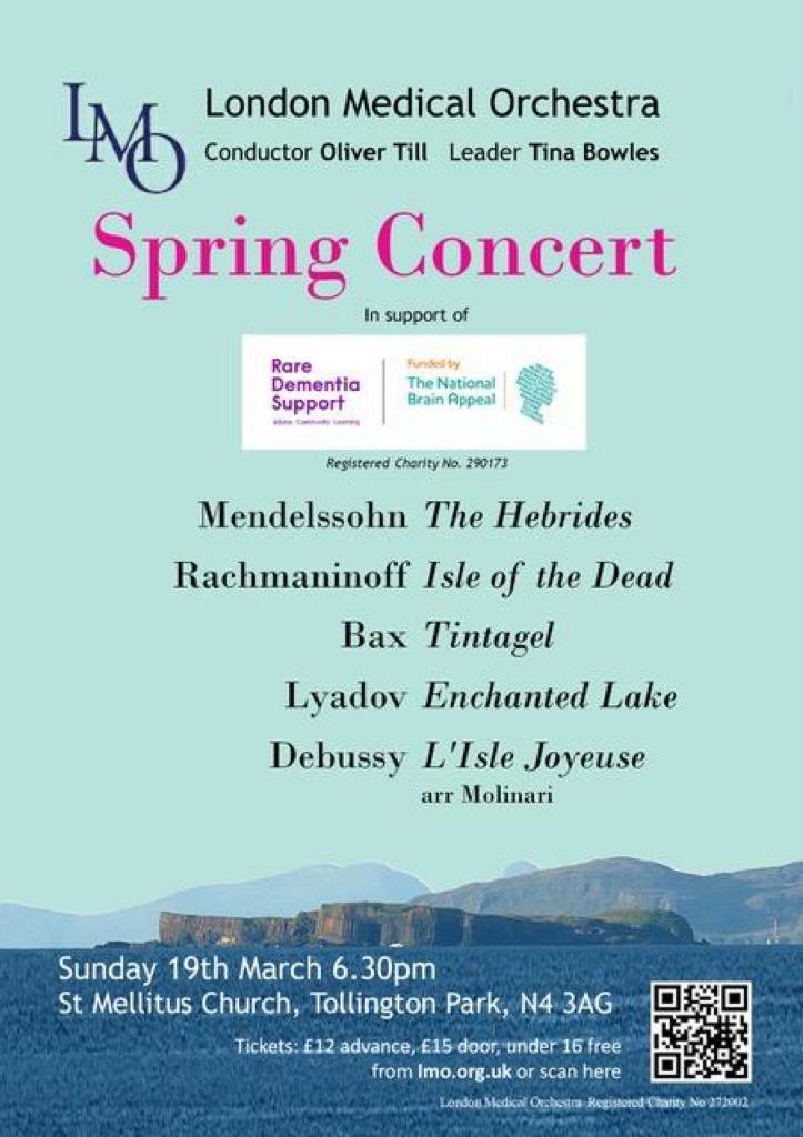 Natalie Ryan (@drnatalieryan) on Twitter photo Really happy that <a href="/LDNMedicalOrch/">London Medical Orchestra</a> will be raising money for <a href="/RareDementia/">RareDementiaSupport</a> funded by <a href="/BrainAppeal/">The National Brain Appeal</a> at our spring concert, Sunday 19th March. Come and hear us play some beautiful music in support of people living with and affected by a rare dementia diagnosis Really happy that <a href="/LDNMedicalOrch/">London Medical Orchestra</a> will be raising money for <a href="/RareDementia/">RareDementiaSupport</a> funded by <a href="/BrainAppeal/">The National Brain Appeal</a> at our spring concert, Sunday 19th March. Come and hear us play some beautiful music in support of people living with and affected by a rare dementia diagnosis
