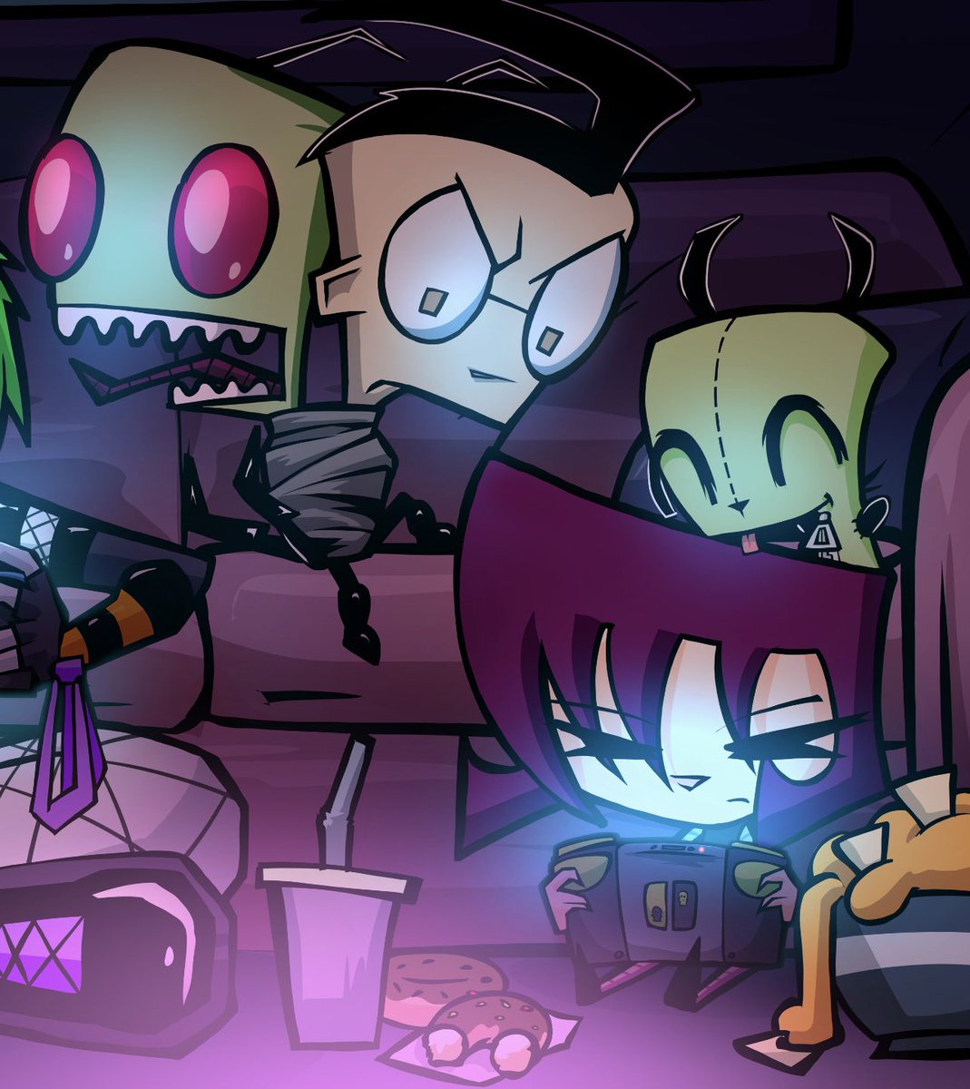 DrkEHeART's tweet photo. Drawing I did of my pumpkin queen OC Esmeralda gaming against Gaz #invaderzim #zim #dib #dibmembrane #gaz #gazlene #gazmembrane #gir #minimoose #fanart #oc #pumpkinqueen #pumpkinqueenesmeralda #esmeralda #esmeraldapumpkinqueen #gaming #artist #digitalart #digitalartist #fanart https://t.co/WvKiAPAZKm