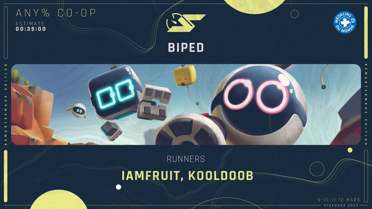 On enchaîne sur #Biped avec Iamfruit et Kooldoob ! 🤖 

#SpeeDons

📺 twitch.tv/mistermv