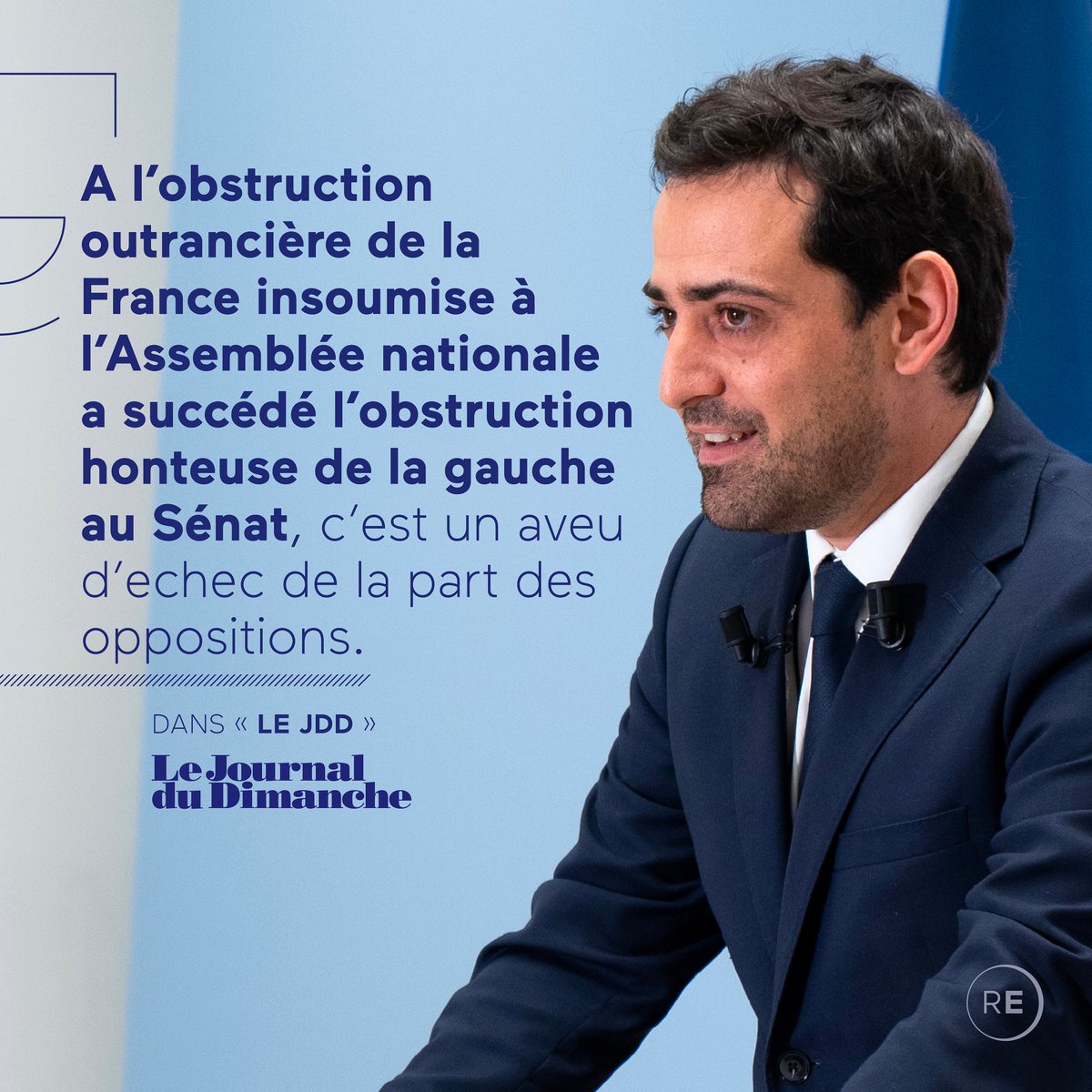 Le gouvernement a tout fait pour qu’il y ait un vote au Sénat. Le rôle des parlementaires c’est de débattre et de voter la loi. Pas l’un ou l’autre.

La gauche sénatoriale a essayé d’empêcher le vote car elle savait qu'une majorité se dessinait.

➜  lejdd.fr/politique/step…