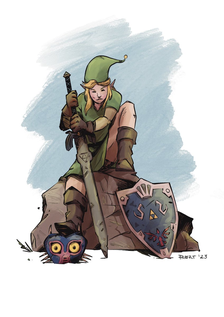 Ilustración de Link #thelegendofzelda