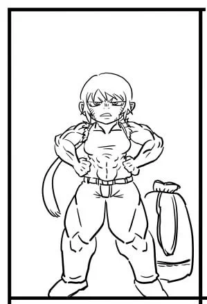 今日あげる漫画は別ですが今描いてる女。 
