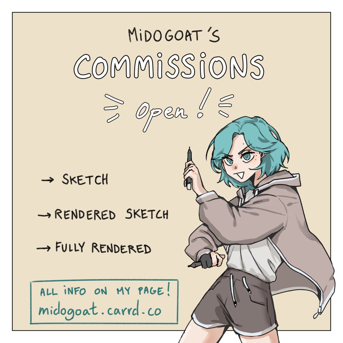 I'm opening commissions !  https://t.co/OX3GV5DJo2 