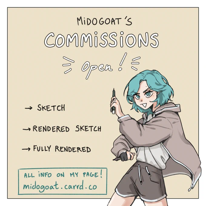 I'm opening commissions !  https://t.co/OX3GV5DJo2 