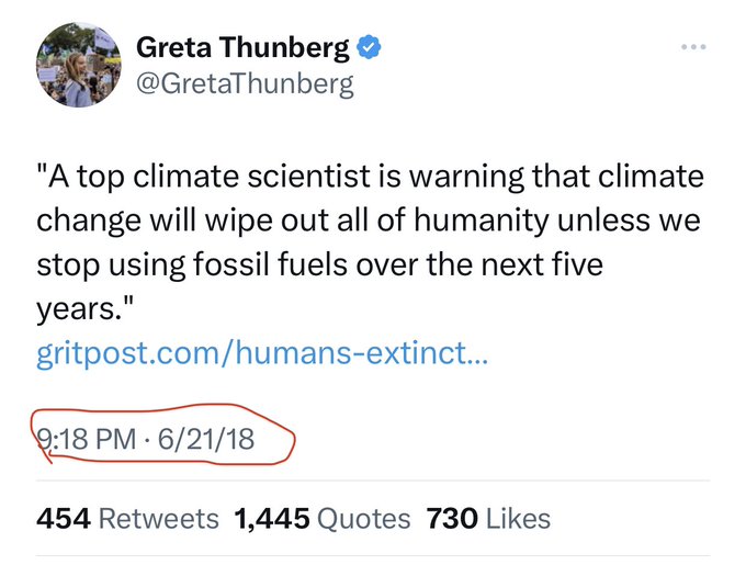HarperLee6557's tweet photo. I see that Al Gore &amp; Greta are both trending today. 
Probably because weather
 potato deleted this post from five years ago!! 

The father of Climate grift Al Gore net worth: $330 million
Weather potato: $1 million.
Biggest grift EVER. https://t.co/Z1aOx2BMiJ
