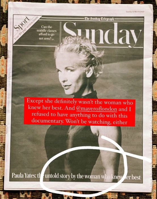 catherine_mayer's tweet image. "The woman who knew her best" should be Josephine Fairley, #PaulaYates's closest friend who just posted this Insta story. Here's why Jo &amp;amp; I haven't participated in the documentary &amp;amp; why serial misrepresentation of Paula matters  catherinemayer.co.uk/post/everythin…