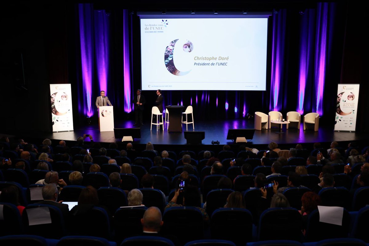 RDV de l’UNEC 2023 au Palais des Congrès du Futuroscope ! Forte mobilisation du réseau UNEC, près de 200 participants venus de toutes les régions de France et d’Outre-Mer, pour 48 heures d’échanges et de réflexion autour des grands enjeux de la profession !