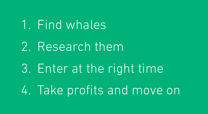 1/ How to make money in a bear market? 

Follow the whales. 

They know what they’re doing. In this thread, I’ll share 4 steps to copy their moves: 

1⃣ Find whales 
2⃣ Research them 
3⃣ Enter at the right time 
4⃣ Take profits and move on 

👇👇👇
