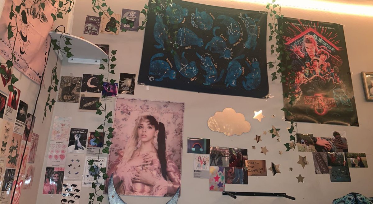 vamphoric's tweet photo. i dont know why theres a bar right there but i like my wall 🔥🔥 https://t.co/8SevvXr806