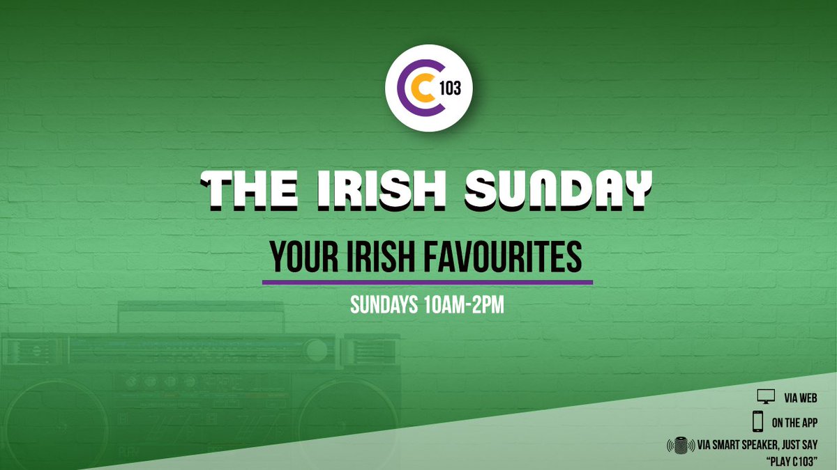 JP_Cork's tweet photo. On this mornings #IrishSunday @C103Cork music from @AnnmarieOR @ElleMarieODwyer @FionaKmusic @DominicKirwan @_JohnnyBrady @ceolband @TheHighKings plus much more all Live from 10am https://t.co/BKmNt469Lk