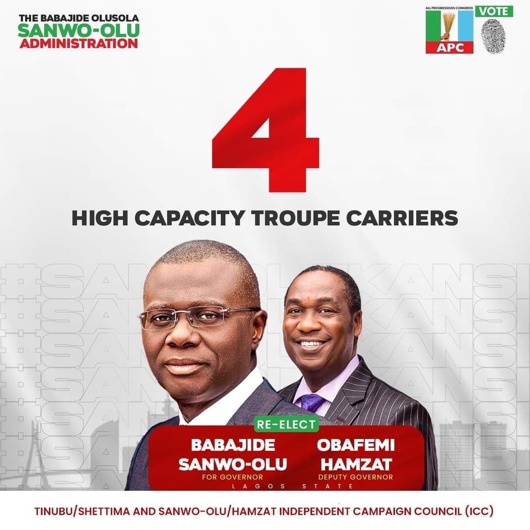 Jsfonthestreet's tweet photo. Lagos needs a steady hand at the helm. Governor SanwoOlu has shown strong leadership in challenging times. Let's keep him in office for another term. #ReElect Governor SanwoOlu" @jidesanwoolu #jsfonthestreet
#sanwo4continuity
#sanwolekansi #sanwoforlagos #sanwoisbetter #Sanwo https://t.co/kZZDHPIi2N