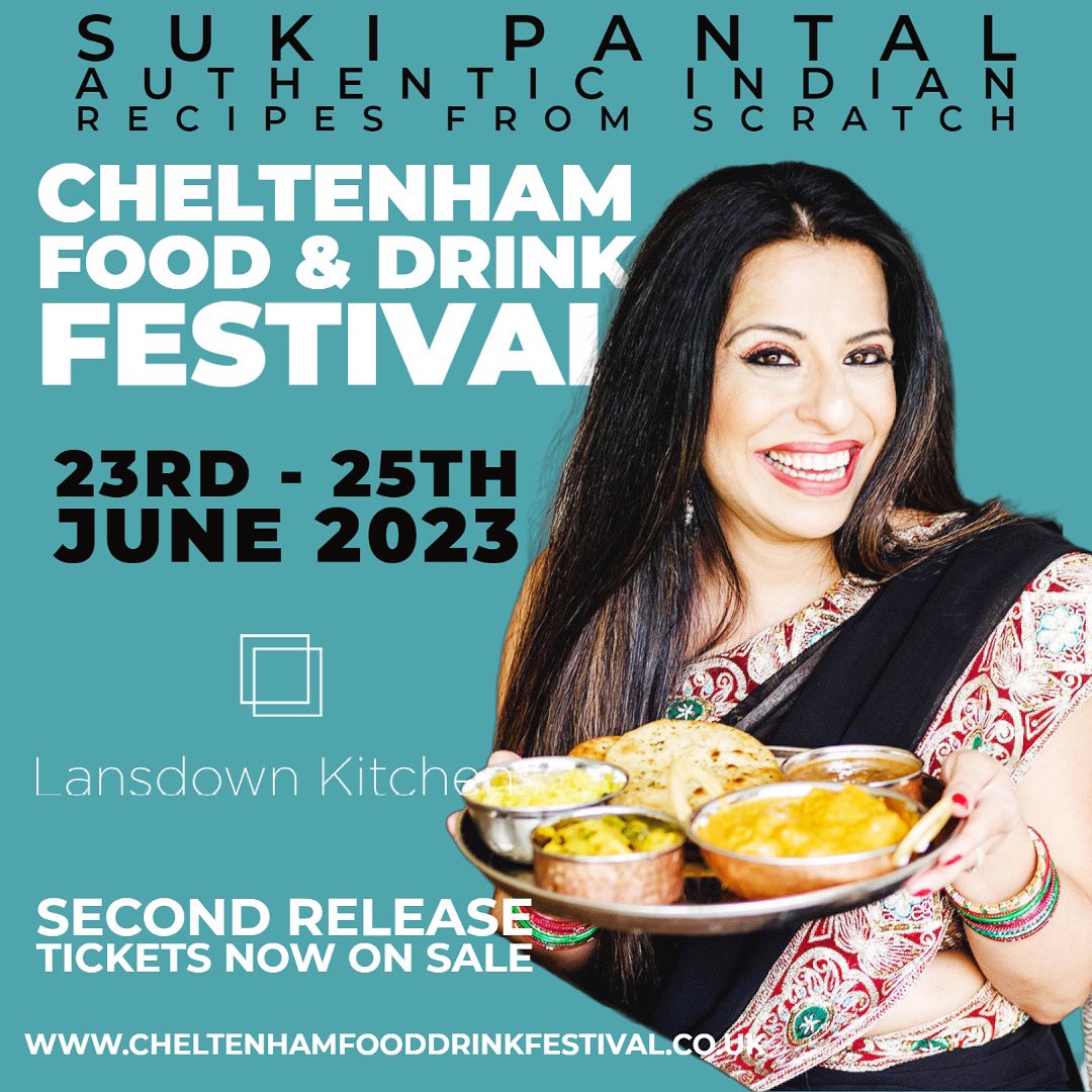 sukipantal's tweet photo. Join me at Cheltenham Food & Drink Festival 23rd β 25th June where I will be giving a cooking demonstration in the Lansdown Chefs Kitchen.
For more info visit
https://t.co/J4A4kyuxDf
#lansdownkitchens #cheltenham #cheltfoodfest #worcestershirehour #MalvernHillsHour https://t.co/afg3g6IkGc