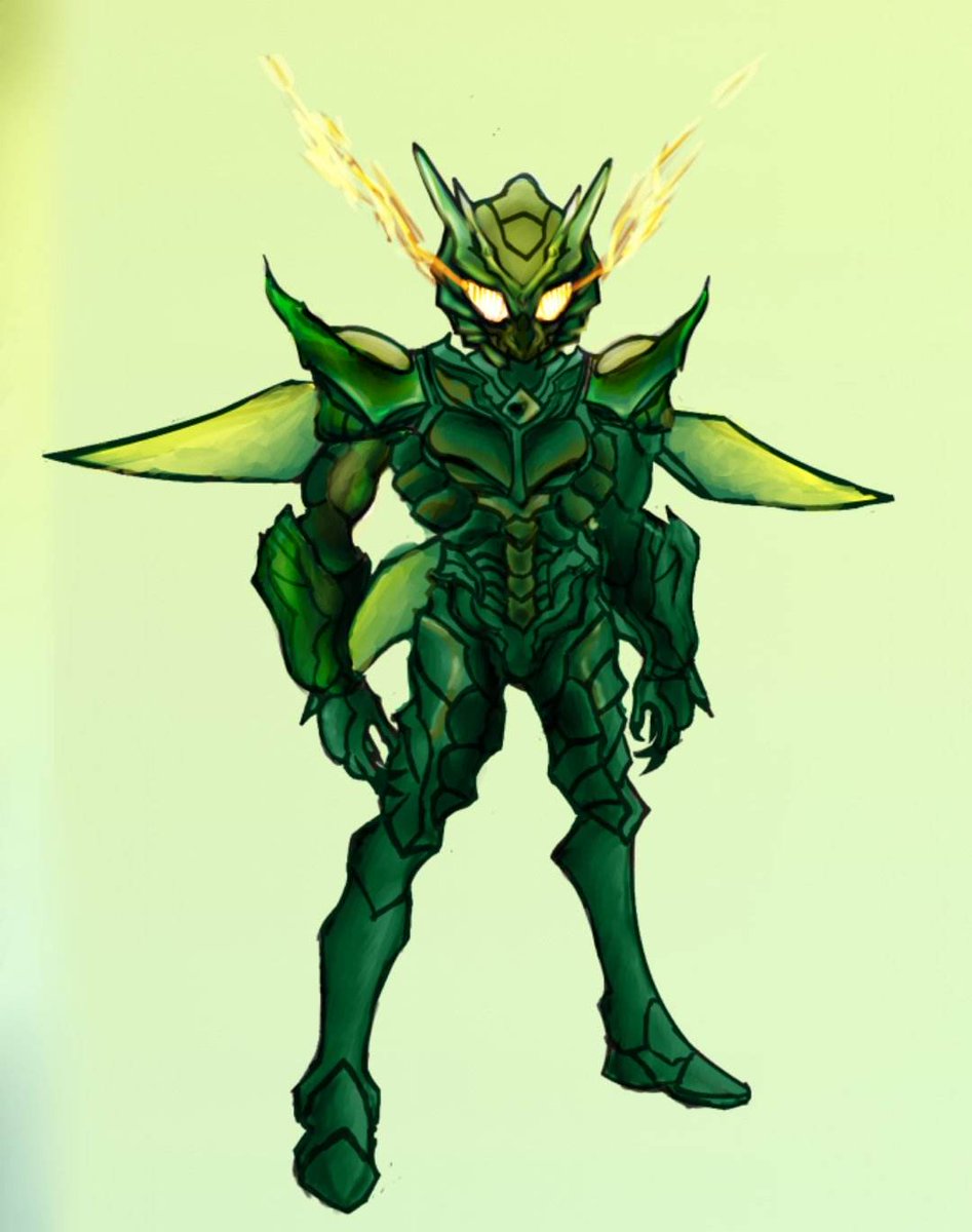 Rushiroboyz's tweet photo. My mini project "Insect​ Kriger​ main form" 
a insect warrior

#characterdesign #illustration https://t.co/udKdOxfCE1