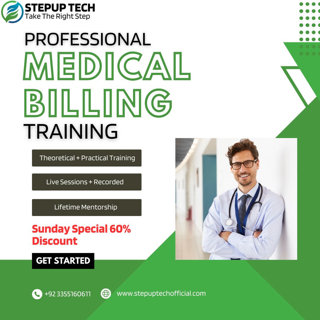 stepuplearning_'s tweet photo. ♦️ Earning from 50 thousand to 1 lakh is very easy. Just get training in #Medicalbilling. In this you can provide services to #USA and #Dubai doctors sitting in Pakistan and #Earn millions.
New Batch Starting From 15 March Enroll now with 60% #Discount

#stepuptech 
#medicalbills https://t.co/elM5vcqpDH