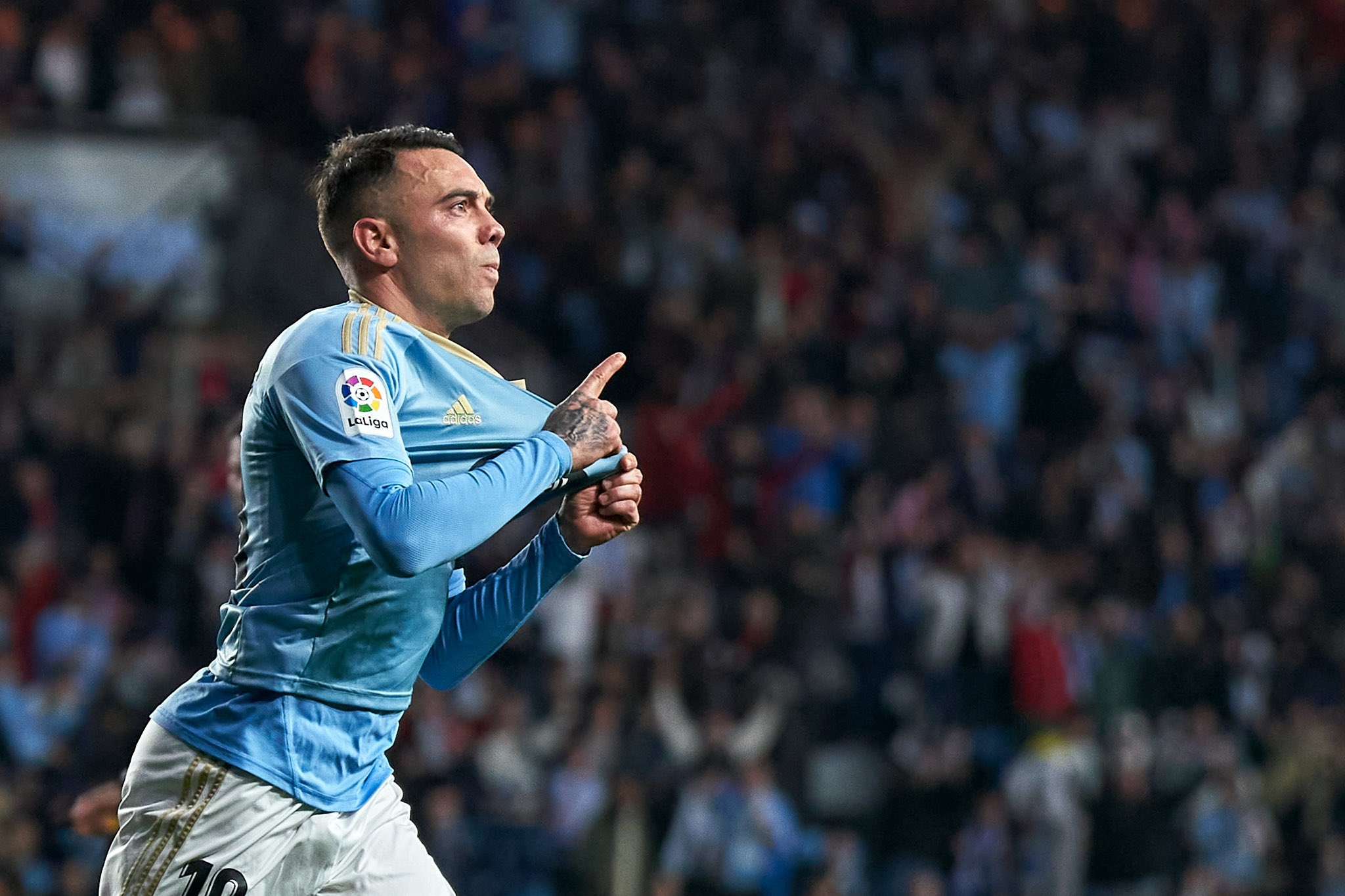 Imagen de Iago Aspas molesto