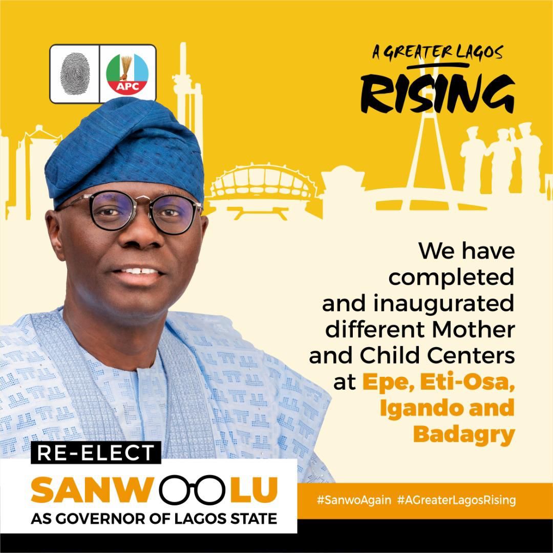 Jsfonthestreet's tweet photo. "From creating jobs to improving healthcare, Governor SanwoOlu has made a real difference in the lives of our citizens. Let's keep the progress going. #ReElect Governor SanwoOlu"
@jidesanwoolu #jsfonthestreet
#sanwo4continuity
#sanwolekansi #sanwoforlagos #sanwoisbetter #Sanwo https://t.co/XUoeMdsYne
