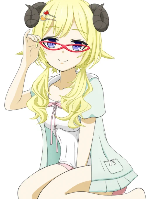 京羊わためぇ#つのまきあーと 
