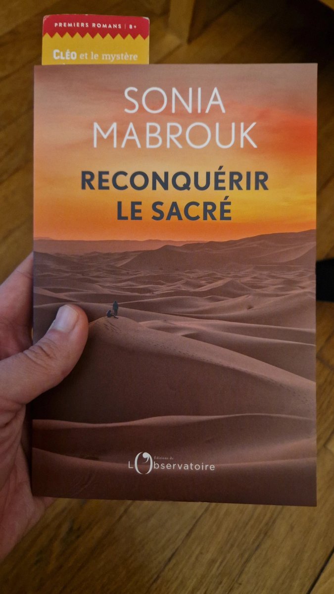 Le livre qui m'accompagnera ces prochains jours @SoMabrouk #reconquerirlesacre