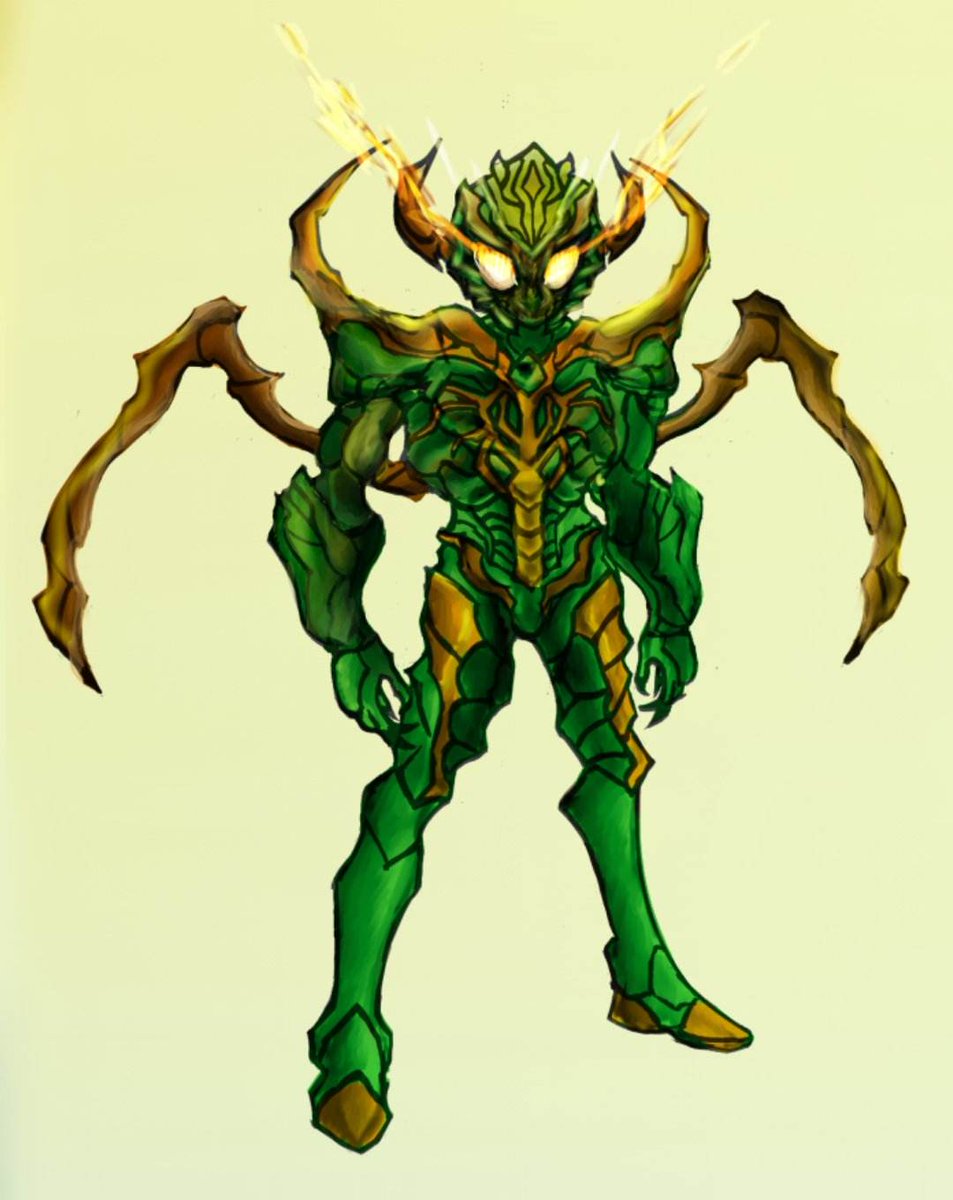 Rushiroboyz's tweet photo. My mini project "Insect​ Kriger​ spider arm form" 
a insect warrior

#characterdesign #illustration https://t.co/4TSK02BAoU