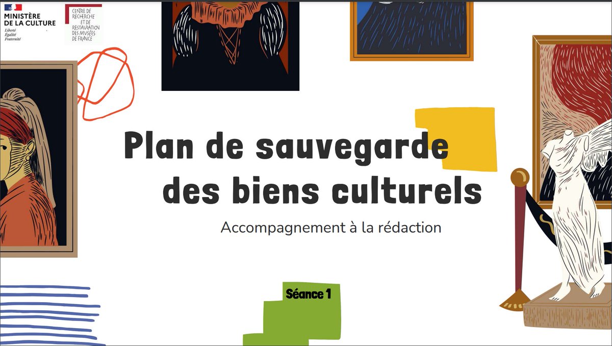 🚨💻 #plandesauvegarde : la première séance de 6 webinaires de formation à la rédaction d'un plan de sauvegarde organisée par le <a href="/c2rmf/">C2RMF</a>  a eu lieu jeudi dernier.
Il est encore possible de s'inscrire avant le 10 mai  : webinairepsbc@gmail.com

c2rmf.fr/le-plan-de-sau…