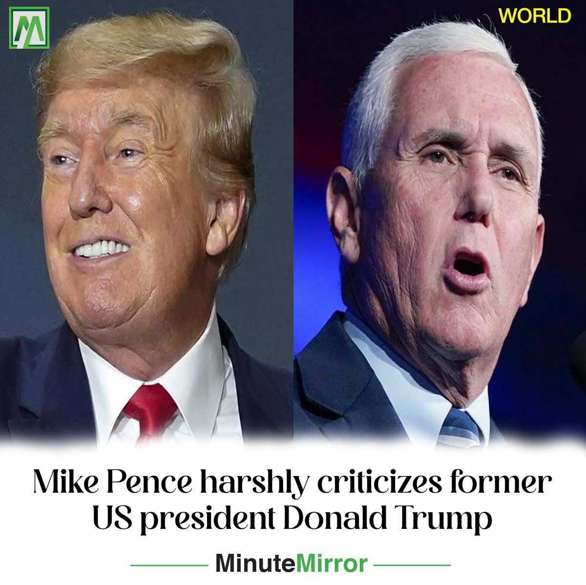 MinuteMirrorpk's tweet image. Pence was present in the Capitol as thousands of Trump supporters attempted to prevent Congress from recognizing the results of the 2020 presidential election, which Trump lost to Joe Biden.
minutemirror.com.pk/mike-pence-har…
#MikePence #criticizes #DonaldTrump #JoeBiden