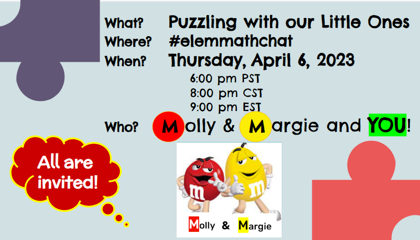 pearse_margie's tweet image. @RawdingMolly and I would love for you to join us this Thursday night, April 6th, for  #elemmathchat 
All are invited! 
@pearse_margie