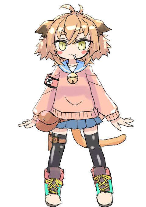 ストロ-ちゃんアバター案ラフ。動かしやすさに重点を置くやつ。 