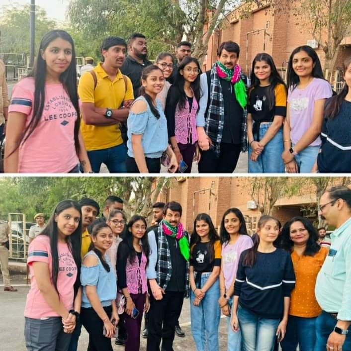 inifd_jodhpur's tweet photo. Our students with Manoj tiwari.
.Manoj Kumar Tiwari is an Indian politician, singer and actor serving as a Member of Parliament from North East Delhi victory in 2017.He was a contestant in Bigg Boss season 4.

#inifd #inifdjodhpur #jodhpur #manojtiwari #manojtiwariji #inifdrocks https://t.co/rWQkxaMuyR