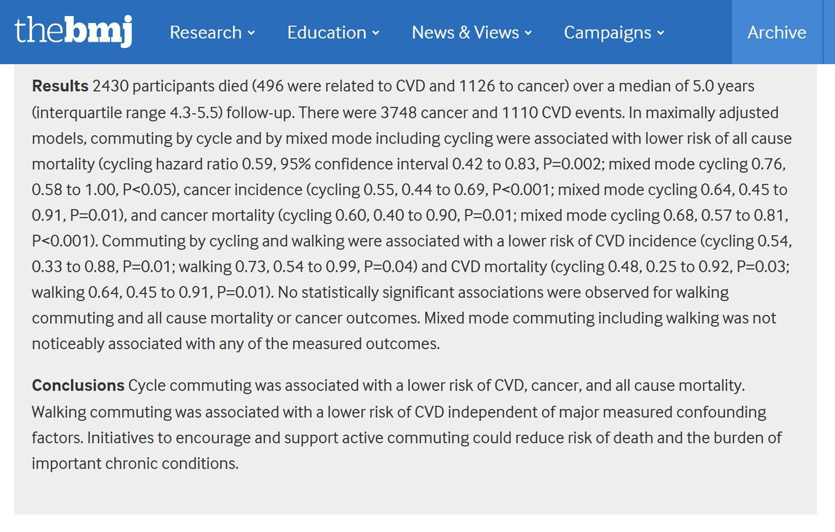 If your GP offered you a treatment that has been proven to:

- reduce your risk of heart disease by 46%;
- halve your chances of dying from heart disease;
- reduce cancer incidence by 45% and cancer mortality by 40%..

..you'd jump at it, right?

It exists. It's cycling to work.