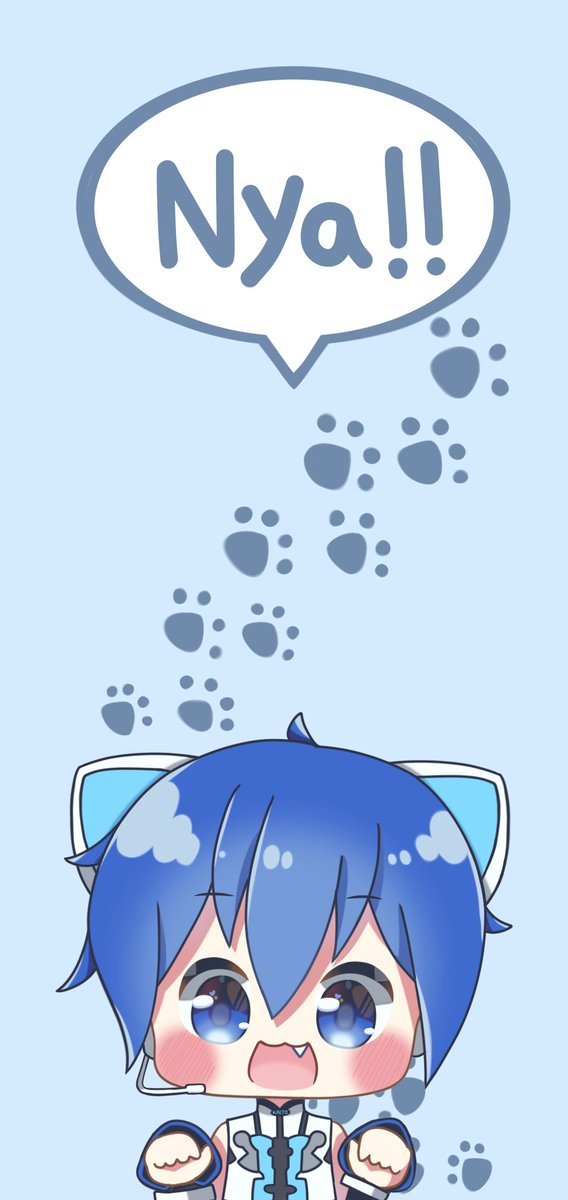 カイト(ボーカロイド) 「ネコサイバー#KAITO(1枚目は壁紙サイズ 